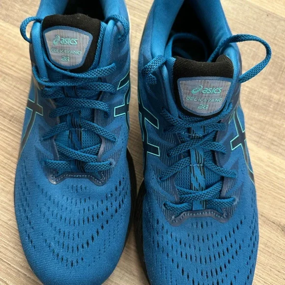 ASICS Men's Blue and Black Athletic Shoes - Picture 2 of 4